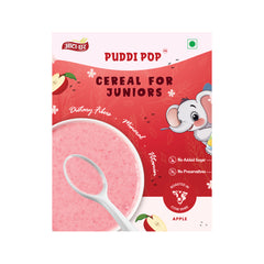 Puddi Pop Apple - Nutritious Cereal for Baby | Millet Based | Roasted in Cow Ghee | No Added Sugar