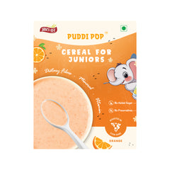 Puddi Pop Orange - Nutritious Cereal for Baby | Millet Based | Roasted in Cow Ghee | No Added Sugar