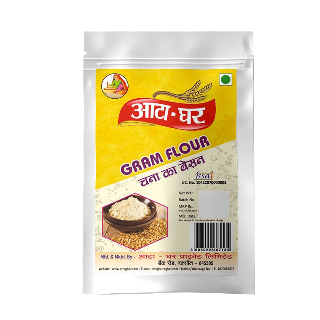 Atta-Ghar Chickpea Flour (Besan), 2 kg - Pack of 4 * 500 grams