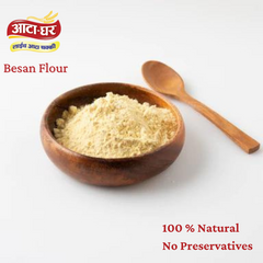 Atta-Ghar Chickpea Flour (Besan), 2 kg - Pack of 4 * 500 grams