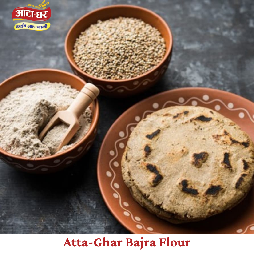 Atta-Ghar Bajra Flour, 2 kg - Pack of 4 * 500 grams