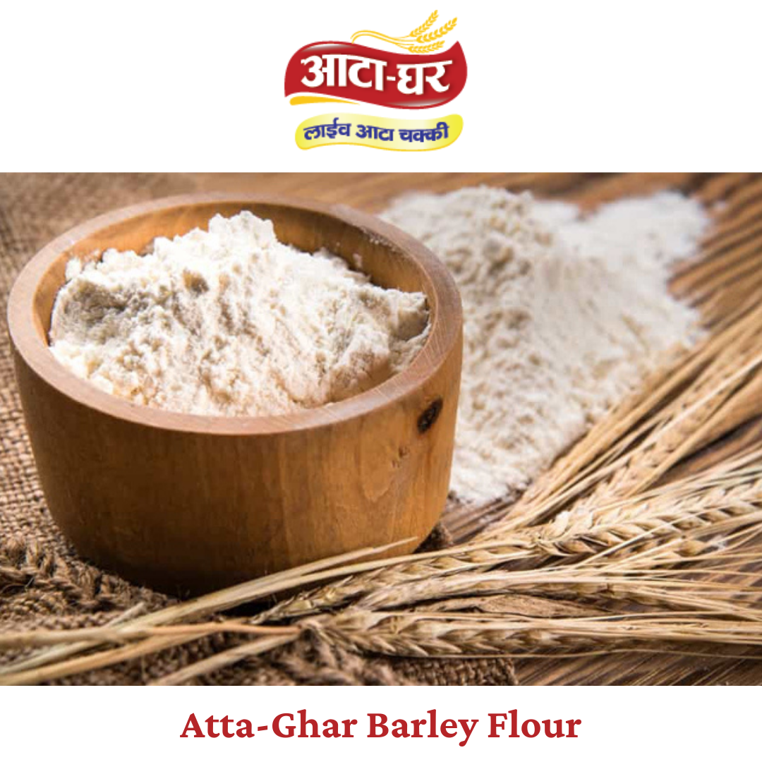 Atta-Ghar Jau (Barley) Flour, 2 kg - Pack of 4 * 500 grams