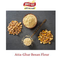 Atta-Ghar Chickpea Flour (Besan), 2 kg - Pack of 4 * 500 grams