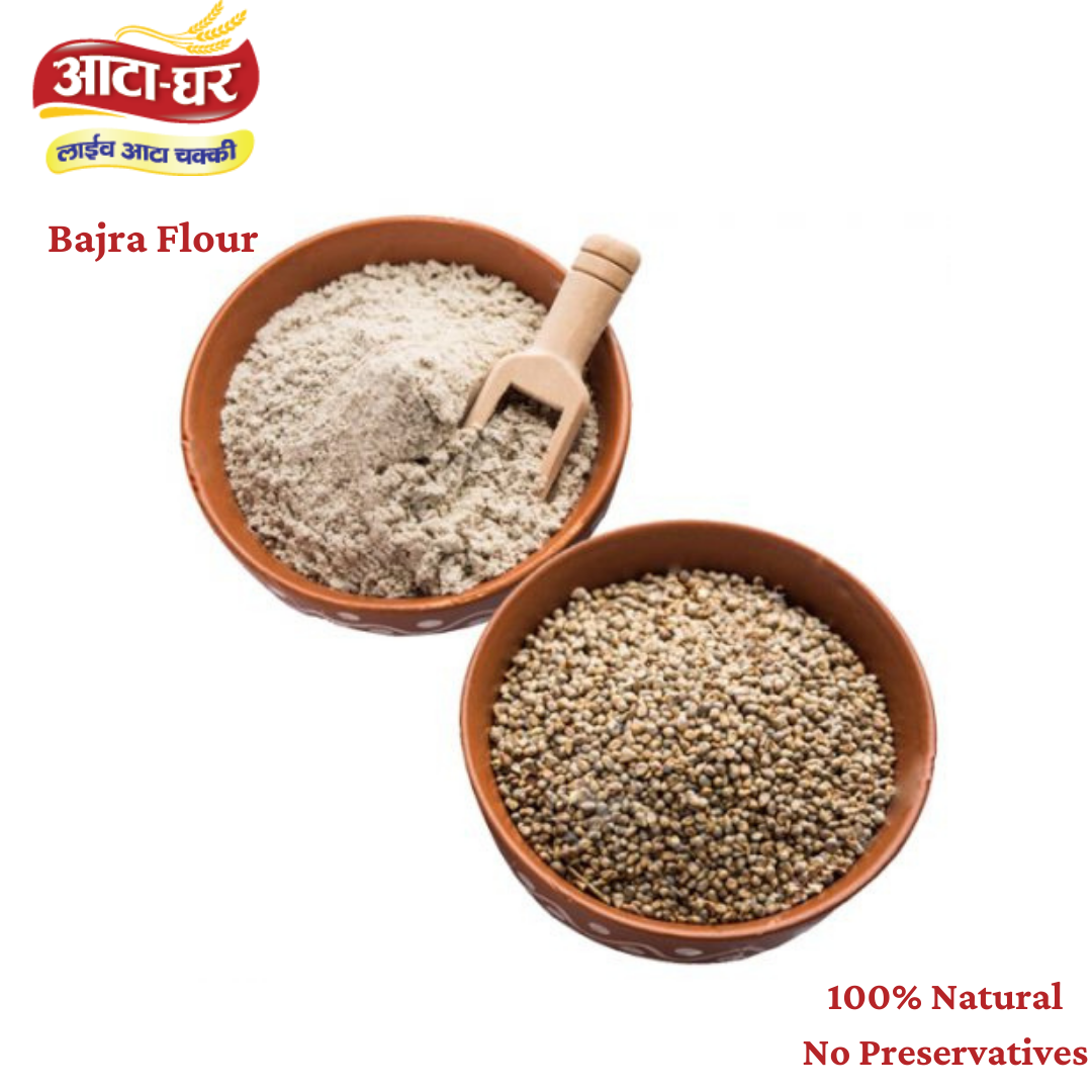 Atta-Ghar Bajra Flour, 2 kg - Pack of 4 * 500 grams